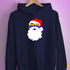 Santa Claus LGBTQ Gay Pride Flag Sunglasses Hoodie - Navy